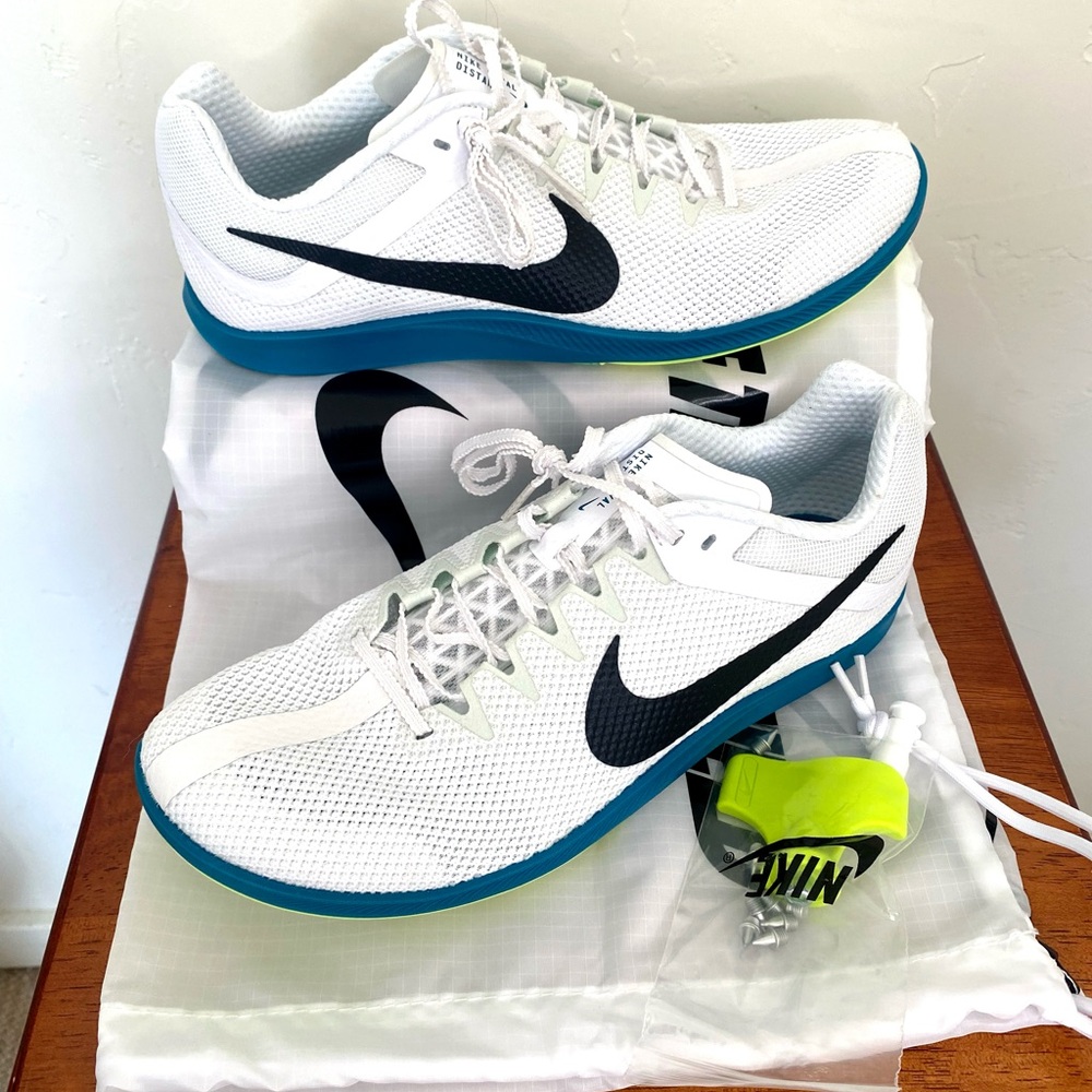 New Nike Men’s 11 Zoom Rival Track and Field Cleats Removable Distance Shoes
